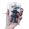 Sacs de rangement Classification des pièces de monnaie PVC Boîte en plastique Clip avec boucle d'alpinisme Collection Transparent