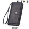 Kismis Rfid Ladies Fi LG Portefeuille - Purse à monnaie en cuir à glissière de grande capacité E7DJ #