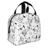 Pochacco Carto bolsa de almuerzo con aislamiento a prueba de fugas Kawaii perro almuerzo Ctainer bolsa térmica Tote caja de almuerzo Oficina Picnic Bento bolsa 52Oe #