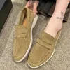 Casual Shoes Loafers Flats Platform Suede Women Sneakers Spring Comant Work Walking Cotton Chaussures Femmes