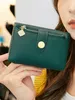 FIBLE PU LEDER DAMES Wallet Portable Double Fold Short Women's Mey Bag Multi Functial Small Coin Coin Holder Wallet Q94Y#