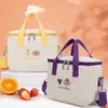 Frauen süße Lunchbeutel Mädchen Isolierte Leinwand Kühler Handtasche Aluminium Folie Thermal Food Box Family School Picknick Abendessen Ctainer H0M8#