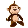 Söt och söt Monkey Doll Plush Toy Soft Pillow Monkey Grab Machine Doll Scissor Machine Gift Girl Girl Friend As Present