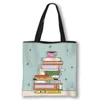 librarian Books Lover Print Shop Bag I Have No Shelf Ctrol Totes Large Capacity Bags Ladies Handbag Reusable Shopper Bags g7xF#