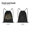 Jurassics Parks Sac à dos à cordon Femmes Hommes Sport Gym Sackpack Pliable Dinosaur World Sac de formation Sack f8LC #