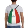 Bandiera personalizzata dell'Italia Brackpack borse da uomo da uomo Spegni sportivi in palestra leggera per viaggiare H6VD#