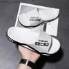 home shoes Mens Slippers Fashion Outwear Home Indoor Bathroom Thick Bottom Simple Mens Slippers Y240401