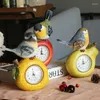 Masa Saatleri Pastoral Retro Elma Meyve Kuş Ev Dekorasyon Saati