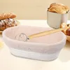 Bakningsverktyg Professionell Proofing Basket Kit med linnet Insert Banneton Bread Set Washable for Kitchen Home Bakery