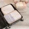 Opbergzakken 3 stks/set Reizen Grote Capaciteit Organizer Koffer Verpakking Voor Draagbare Kleding Ondergoed Cosmetische Tas
