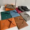 Настраиваемые буквы Cowhide Mini Envelope Card Bag Сумка женская бабинская карта держатель кредитной карты Документ сумка для монеты R5CV#