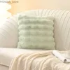 Poduszka/dekoracyjna kremowa kremowa wtyczka toscany rabbit Pluszowy rzucanie sofa sypialnia tatami oparcie y240401