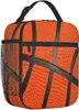 Sport Ball Basketball Lunch Box Portable izolowana torba na lunch mini chłodnica powrót do szkolnego zestawu do posiłków termicznych dla dziewcząt chłopców 19us#