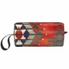 turc Kilim Navaho Weave Aztèque Textile Cosmétique Sac Boho Ethnique Persan Tribal Maquillage Cas Beauté Stockage Sacs de toilette 36fc #