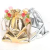 10 pcs/lot cordon de mariage motif Organza fête cadeau sacs bonbons bijoux pochettes S/M/L M09f #