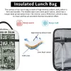 Légende racontée Tears Of The Kingdom Sacs à lunch isolés Refroidisseur de repas Ctainer Jeu vintage Grande boîte à lunch Fourre-tout Sacs à main alimentaires J57a #