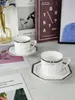 European Bone China G Home Octagon Coffee Cup Saucer To Highgrade Delicate Small LuxuryClassical Light Luxury Brand 240328