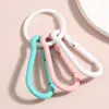 Nyckelringar Kreativitet Färgglada handgjorda karabiner Keychain Climbing Hook Key Ring for Women Girl Handbag Accessorie Diy Jewelry Gifts