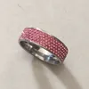 Bagues de fiançailles en zircon complet pour femmes, design tendance, couleur rose, bagues de mariage, anel, cristaux autrichiens, bijoux de qualité supérieure, 253d