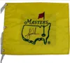Tiger Woods imzaladı ABD Amerika Masters Pin Flag7370615