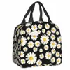 Belle Fr Daisy Lunch Bag Camomille Floral Portable Refroidisseur Thermique Isolé Bento Box Pour Femmes Enfants Alimentaire Sac De Pique-Nique U6RG #