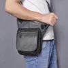 2020 Trend Top Quality Real Leather Men Fi Black Small Travel Menger Bag Design Fanny Waist Belt Pack Drop Leg Bag 6915 P4qk#