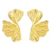 매달린 귀걸이 레트로 크리에이티브 은행가 잎 디자인 패션 과장 기하학적 팬 모양