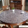 1.5mm Round PVC Tablecloth Table Cover Protector Desk Pad Soft Glass Dining Tablecloth Transparent Top Table Cloth Plastic Mat