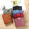 2023 NOUVELLE FEMMES PALLETLES LUXE MARQUE RED NOIR SMALLE MINI MINI CONORS POUR CARDE HASP DADE WALLET ZIPPER FEMME CUIR FEMME BUCLE 84FK #