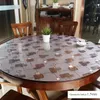 1.5mm Round PVC Tablecloth Table Cover Protector Desk Pad Soft Glass Dining Tablecloth Transparent Top Table Cloth Plastic Mat