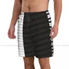 Men's Shorts Mens Swimwear Swim Short Trunk Piano Keys And Notes Print Beach Board Swimming Surffing