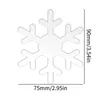 Kerstversiering Acryl Sneeuwvlok Ornamenten Winter Hangende Hangers Boom Raamdecoratie Sneeuw