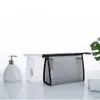 Borsa cosmetica in rete trasparente Borsa per trucco con cerniera impermeabile in PVC Borsa da toilette in plastica portatile di grandi dimensioni Borsa da viaggio portatile p2qc #