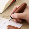 Moonman / Majohn Q1 Wooden Mini Fountain Penter Brown Black Portable Ink Iridium Ef F Nib Palm Office Short Writing Gift Stationery