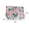 Retro Floral Print Zipper Cosmetic Torebka Kawaii Travel Dameup Zestawy do makijażu worka do przechowywania szminka makijaż w torbie z organizatorem s0nc#