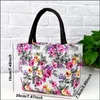 Sac à bandoulière pour femmes à imprimé floral, sac de magasin pour dames de grande capacité, sac à main de voyage écologique réutilisable, sac de livre pour écolier D8RO #