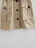 Women's Vests VGH Streetwear Spliced Belts Waistcoat For Women V Neck Sleeveless Patchwork Pockets Soild Slim Vest Coats Female Summer