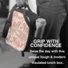 Toile de Jouy French Motiv Thermal Isolated Lunch Bag Flora Lunch Ctain för Work School Travel Multifuncti Bento Food Box F9xe#