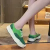 Casual Shoes Autuspin 3cm Flats Platform Women's Canvas Skateboard Fashion Korean Style Mixed Colors Ladies Sneakers Outdoor