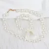 Choker Imitation Pearl Necklace For Toddler Vintage Set And Bracelets