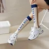 Women Socks Calf High Quality Cotton Japanese Diamond Lattice Jacquard Slim Lolita Comfortable Cute Small Flower Stockings