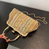 Shoulder Bags Women Fashion Crossbody Bag Colourful Evening Clutch Straw Girl High-quality Large Casual Hasp For Summer Beach Vacation