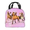 Spirit Riding Free Isolierte Lunchtasche für Frauen Kinder tragbare Kühler Thermal -Lunchbox Arbeitsschule Picknick -Essen Taschen 67XW#