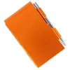 Porta blocco note per notebook a conchiglia Penna tascabile multiuso Cuscinetti di pianificazione multifunzione per piccoli uffici in metallo