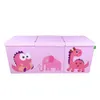 Ethiques Violet (mignon dinosaure) Grand coffre à jouets pliable 40X16X14 pouces