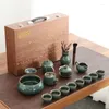 Teaware Sets Vintage Tea Set Office Teapot Cups Gift Box Travel Portable Luxury Chinese Ceramic Tazas