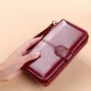 Hot Sale Women Wallet Leder Clutch Marke Münze Geldbörse weibliche Brieftaschenkartenhalter LG Lady Clutch Carteire Feminina Q5RG#