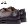 Boots Oncle Saviano Oxford Brogue Robe de mariée Formelle Best Men Chaussures Bridegroom Handmade Man Shoe Business Designer Mens Chaussures