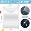 Gift Wrap 50Pcs Sticker Po Storage Folder Clear Envelope Bag For School Home Office 7.08 X 9.44Inch