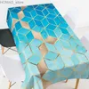 Bordduk Abstract Geometric Marble Plaid Watertect Drawloth Wedding Decor Kitchen Coffee Decor Rectangle Event Elegant Tracloth Y240401